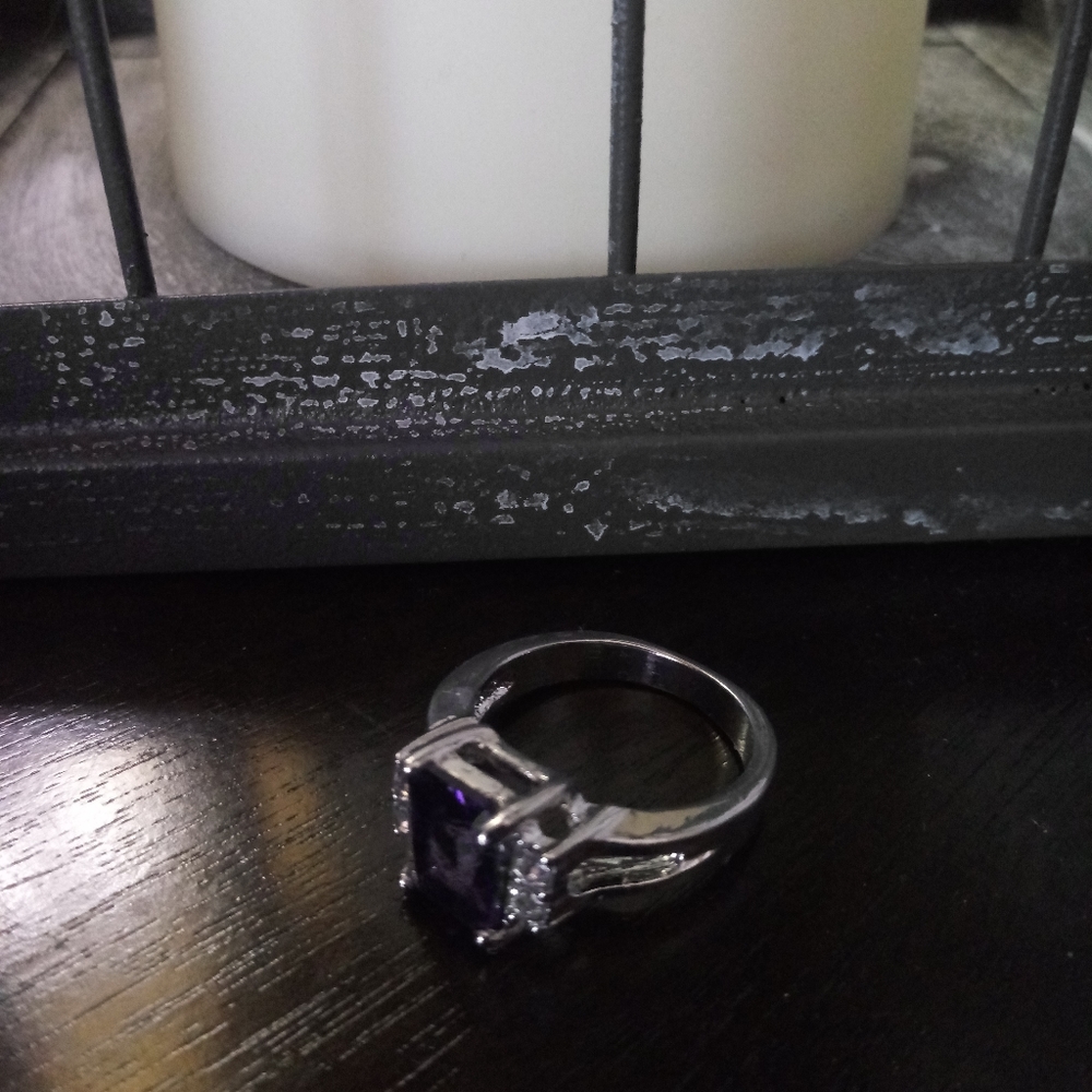 🎈Amethyst/CZ Ring - Picture 5 of 5